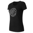 New Balance 63519 Women's Emblem Tee - Black (wt63519bk)