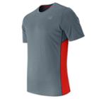 New Balance 53061 Men's Accelerate Short Sleeve - Harbor Blue, Flame (mt53061hbf)