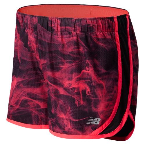New Balance 5132 Women's Accelerate Printed Short - Bright Cherry, Black (wrs5132brc)