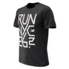 New Balance 73080 Men's Nyc Marathon Heather Tech Short Sleeve - Grey (mt73080vhc)