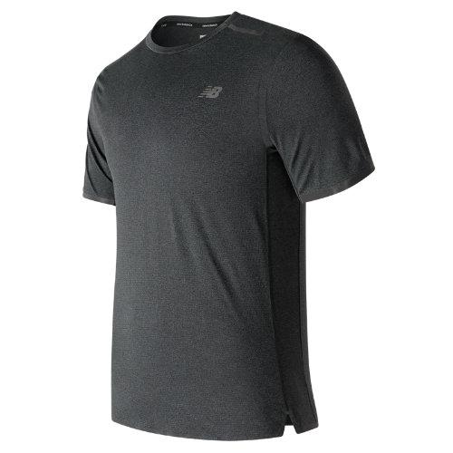 New Balance 71204 Men's Precision Run Short Sleeve - Grey (mt71204bkh)