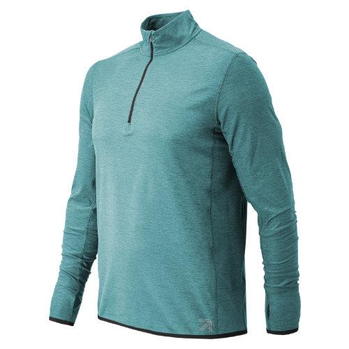 New Balance 71092 Men's J.crew N Transit Quarter Zip - Blue (mt71092sbt)