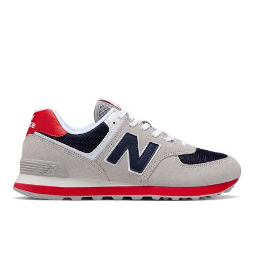 New Balance 574 Essentials Men's 574 Shoes - Grey/red (ml574mub)