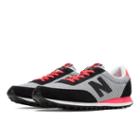 New Balance 410 Seersucker Women's Running Classics Shoes - Black, White, Bright Cherry (wl410sbc)