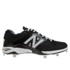 New Balance Low-cut 4040v2 Metal Cleat Men's Low-cut Cleats Shoes - Black, White (l4040bk2)