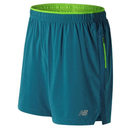 New Balance 73237 Men's Impact 7 Inch Short - Blue/green (ms73237mru)