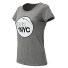New Balance 71609 Women's United Nyc Half Fly Over Tee - (wt71609v-ue)