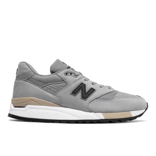 New Balance 998 Nubuck Men's Made In Usa Shoes - Grey/black (m998dtk)
