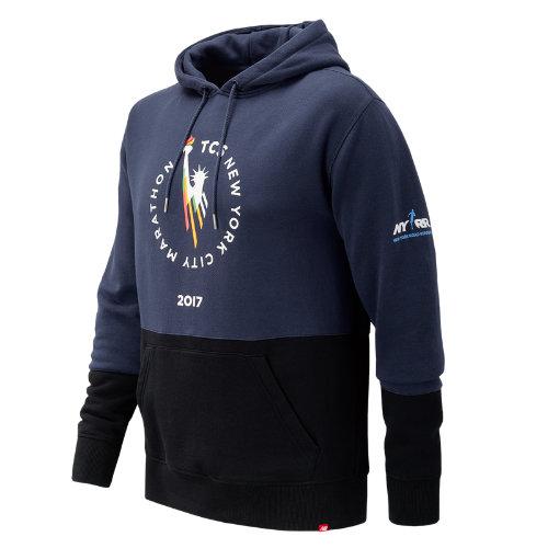 New Balance 73529 Men's Nyc Marathon Essentials Pullover Hoodie - Navy (mt73529vdcl)