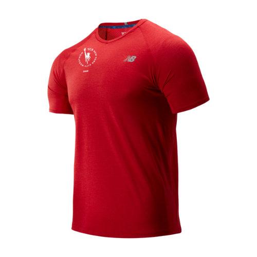 New Balance 93200 Men's Nyc Marathon Impact Run Mesh Short Sleeve - Red (mt93200mtdh)