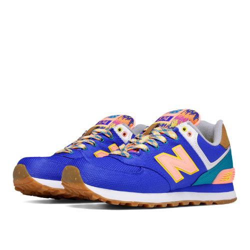 New Balance 574 Weekend Expedition Women's 574 Shoes - Pacific, Green, Cosmic Coral (wl574exa)