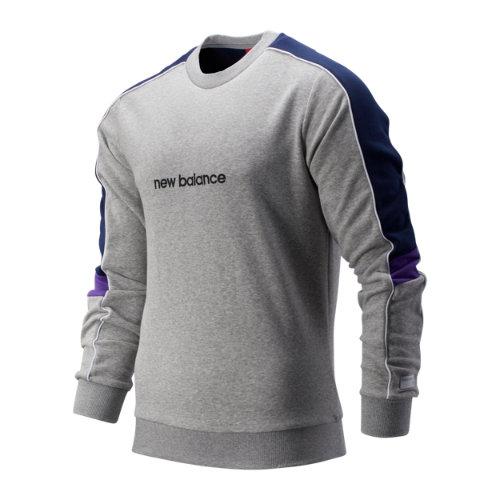 New Balance 93504 Men's Nb Athletics Classic Crew - Grey/navy/purple (mt93504ag)