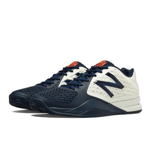 New Balance 996v2 Men's Tennis Shoes - White, Navy (mc996bw2)