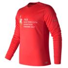 New Balance 63224 Men's Nyc Marathon Finisher Nb Ice Long Sleeve - Red (mt63224vrd)