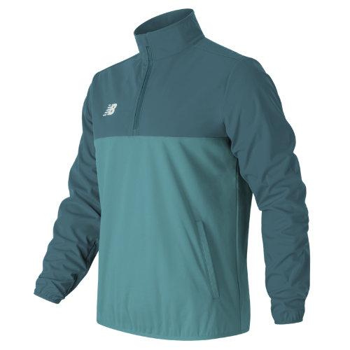 New Balance 630143 Men's Tech Training Half Zip Windblocker - Grey (mt630143tno)