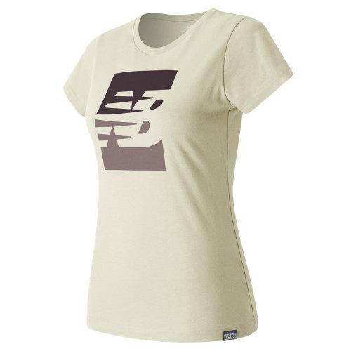 New Balance 63520 Women's Split Sport Style Tee - Off White (wt63520aga)