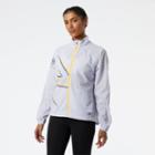 New Balance Women's United Airlines Nyc Half Printed Impact Run Jacket