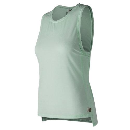 New Balance 73453 Women's Graphic Layering Tank - Green (wt73453wvh)