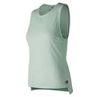 New Balance 73453 Women's Graphic Layering Tank - Green (wt73453wvh)