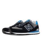 New Balance 574 Core Plus Men's 574 Shoes - Black/blue/grey (ml574cpu)