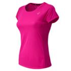 New Balance 4325 Women's Pink Ribbon Accelerate Tee - Pink Glo (rwrt4325pgl)