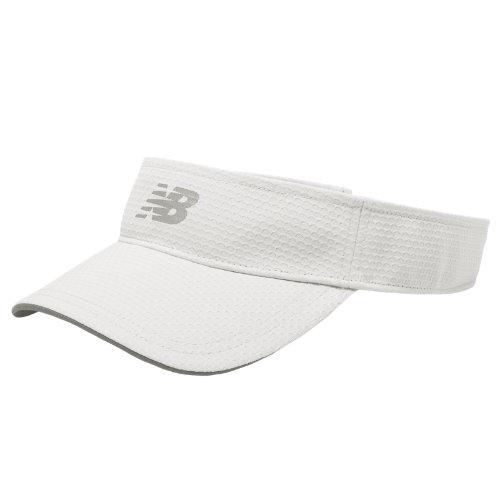 New Balance Men's & Women's Performance Visor - White, Silver Mink (500014wt)