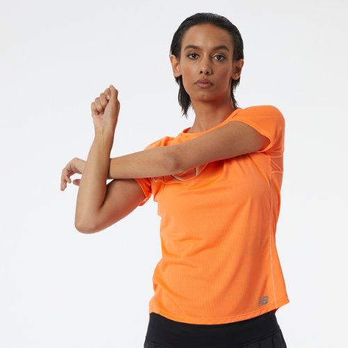 New Balance Women's Printed Impact Run Short Sleeve
