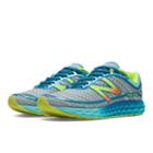 New Balance Fresh Foam Boracay Women's Neutral Cushioning Shoes - Grey, Blue Radiance, Light Lime Yellow (w980by2)