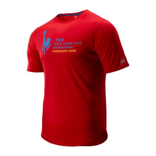 New Balance 93250 Men's Nyc Marathon Q Speed Breathe Short Sleeve - Red (mt93250mrep)