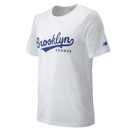 New Balance 71628 Men's Brooklyn Half Throwback Tee - White (mt71628vwt)