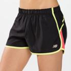 New Balance 2338 Women's Momentum 3 Inch Short - Black, Watermelon, Sunny Lime (wrs2338bwm)