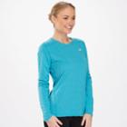 New Balance 3320 Women's Heathered Long Sleeve - Blue Infinity (wrt3320bnf)