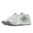 New Balance 696v2 Women's Tennis Shoes - White/silver (wc696ws2)