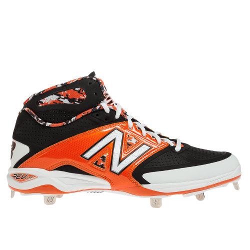 New Balance Mid-cut 4040v2 Metal Cleat Men's Mid-cut Cleats Shoes - Black, Orange, White (m4040bo2)