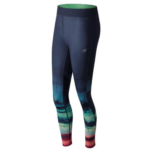 New Balance 71230 Women's Impact Premium Printed Tight - Navy/blue/orange (wp71230pcw)