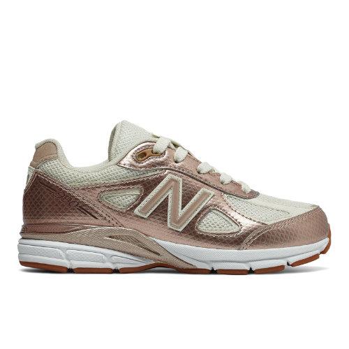 New Balance 990v4 Kids Grade School Running Shoes - (kj990gs-v4g)