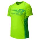 New Balance 5130 Men's Accelerate Short Sleeve Print - Chemical Green, Acidic Green (mrt5130cmg)