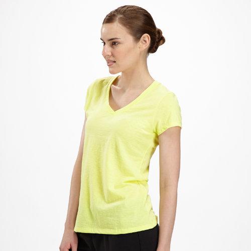 New Balance 4192 Women's V Neck Tee - Sunny Lime (wet4192syl)