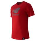 New Balance 53511 Men's Short Sleeve Logo Tee - Chrome Red (mt53511ced)