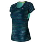 New Balance 53162 Women's Accelerate Short Sleeve Graphic - Navy/blue (wt53162gxy)