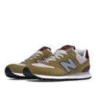 New Balance 574 Cruisin Men's 574 Shoes - Green Olive/grey/brown (ml574bce)