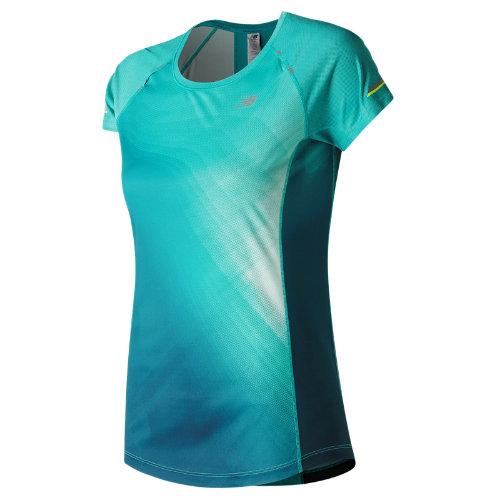 New Balance 71224 Women's Nb Ice Printed Short Sleeve - Blue (wt71224ipu)
