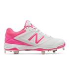 New Balance Low-cut 4040v1 Pink Ribbon Metal Cleat Women's Softball Shoes - (sm4040-k)