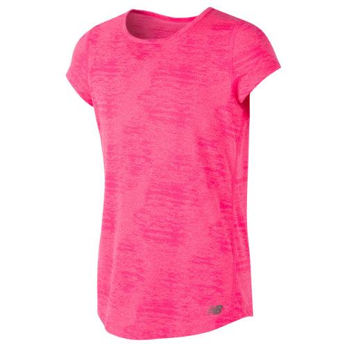 New Balance 12535 Kids' Short Sleeve Performance Tee - Pink (gt12535apk)