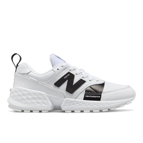 New Balance 574 Sport Flight Path Men's Sport Style Shoes - White/black (ms574agc)