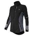 New Balance 53213 Women's Windblocker Jacket - Black, Outer Space (wj53213bou)