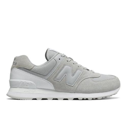 574 New Balance Men's 574 Shoes - Grey/white (ml574wb)