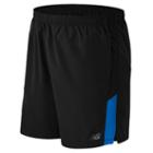 New Balance 53070 Men's Accelerate 7 Inch Short - Black/blue (ms53070bda)