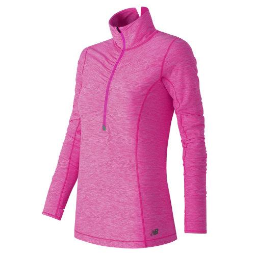 New Balance 53110 Women's Impact Half Zip - Azalea Heather (wt53110azh)