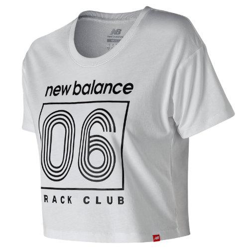 New Balance 91590 Women's Essentials Tc Cropped Tee - White (wt91590wt)